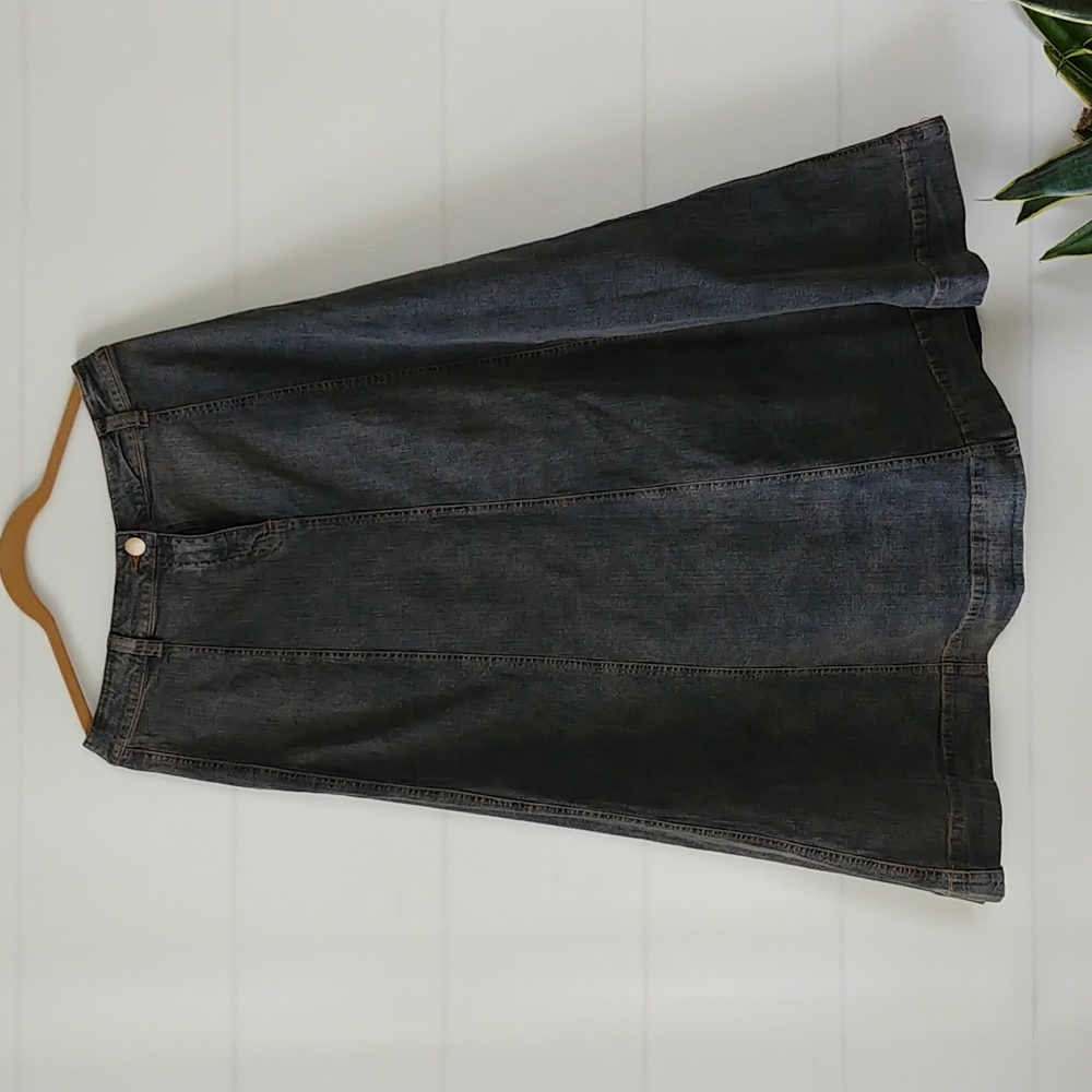 Soft Surroundings Blue Jean skirt sz 14